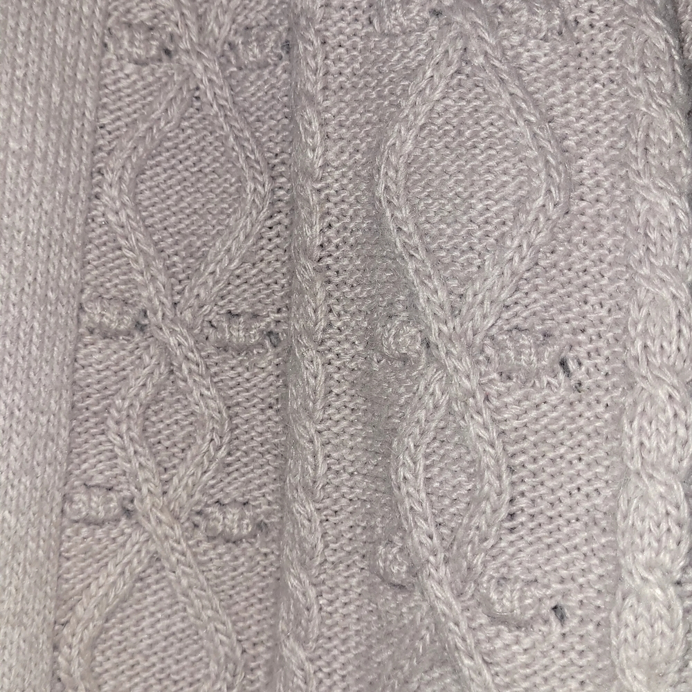 Suzy Shier Cable Knit Cardigan Open Front Cozy Knit Sweater Size M - Picture 4 of 5